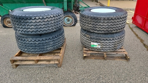 Unused Double Star 445/65R22.5 Tires and Rims