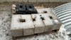 (6) 15in Weight Blocks & (12) Small weights - 4