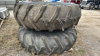 Pair of 18.4-34 Armstrong Tires on Rims - 2