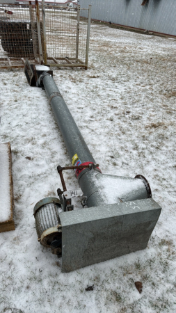 12ft x8in Auger w/2HP 575V Motor