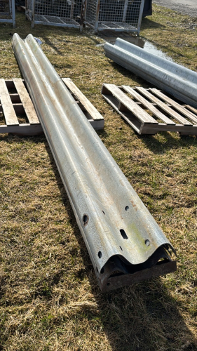(5) Lengths of 13ft Steel Guard Rail