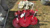 (6) Red Plastic Feeders - 2