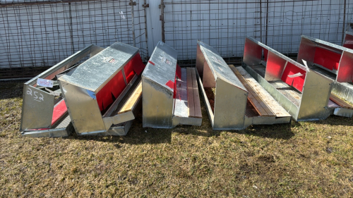 (5) 5ft Galvanized Hen Nests