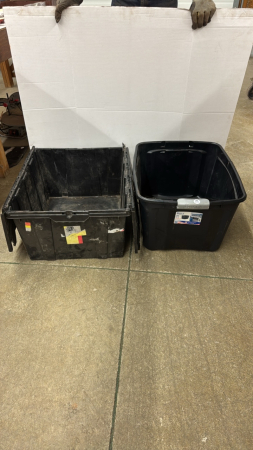 (2) Large Plastic Totes