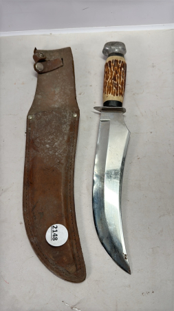 Stainless "Tramontina" 13in Knife in Sheath