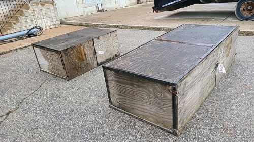 2-Plywood Storage Boxes with Doors