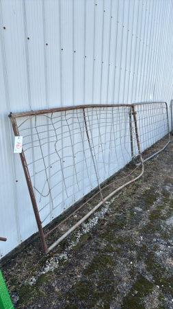 (2) Steel Gates with Hog Panelling