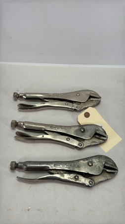 (3) Peterson Locking Pliers