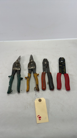 (2) Tin Snips & (2) Wire Strippers