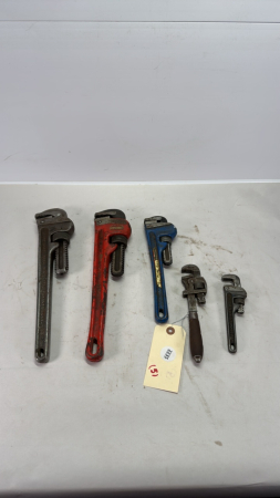 (5) Pipe Wrenches