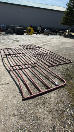 (2) 15.5ft Aluminum Gates (Both Bent)