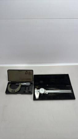 Mitutoyo 1 to 2in Micrometer & Mitutoyo Caliper