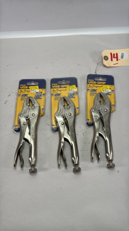 (3) Irwin 7in Vice Grips - New