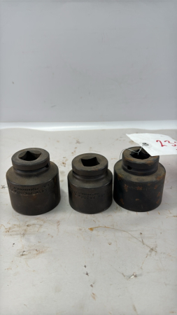 (3) 3/4in Drive Impact Sockets