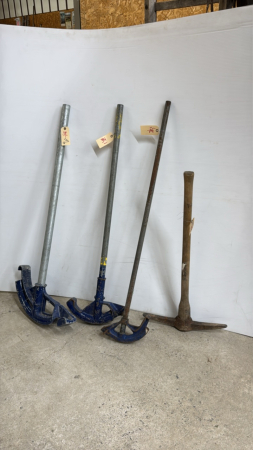 (3) Pipe Benders & (1) Pick