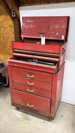 Older Snap-On Toolbox with Qty of Tools