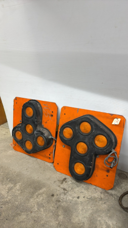 (2) 12V Directional Road Signs