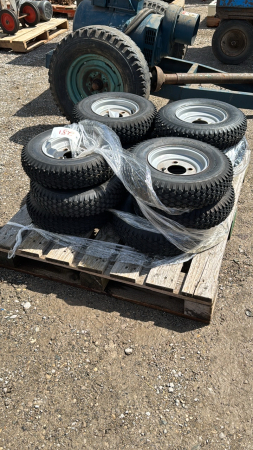 (12) 4.80/4.00-8 Tires on 4 Bolt Rims
