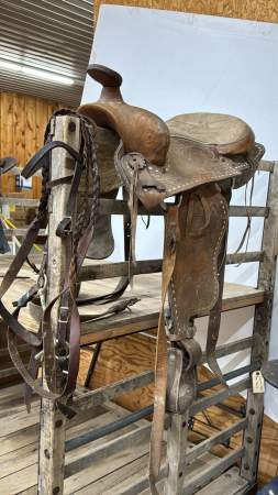 14in Western Saddle w/Bridle