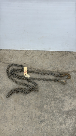 12ft 5/16 Chain w/Grab & Slip Hooks