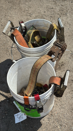 (6) Older 2in Strap ratchets & Qty of 1in