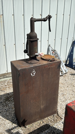 Vintage Bulk Oil Container with Pump