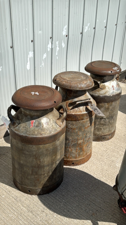 (3) Milk Cans