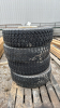 (4) Goodyear 245/70R 19.5 Tires on Rims