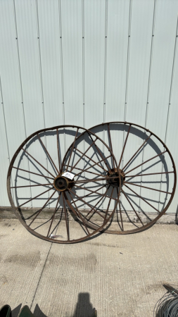 Pair of 45in Steel Wheels