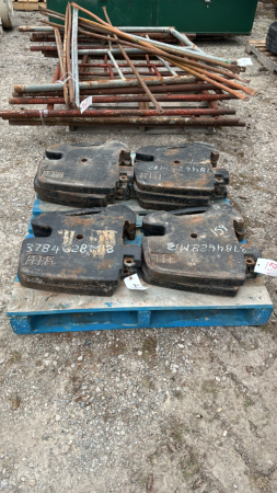 (10) Agco 55 KGS Tractor Weights