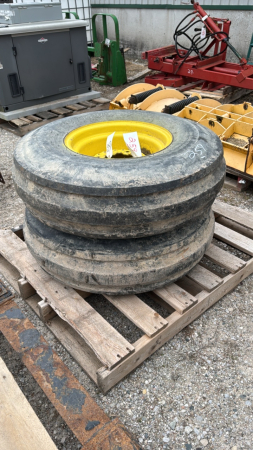 Pair of Goodyear 10.00-16SL Tires on 8 Bolt Rims