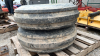 Pair of Goodyear 10.00-16SL Tires on 8 Bolt Rims - 2