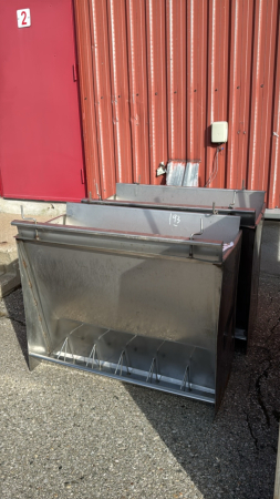 2-Stainless 36in Double Sided Hog Feeders