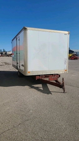 16ft Durabody Van Box on Single Axle Trailer