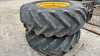 Pair of Goodyear 18.4-26 Tires on 8 Bolt Rims - 4