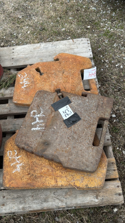 (3) Assorted Suitcase Tractor Weights