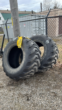 Pair of Firestone 19.5L24 Tires