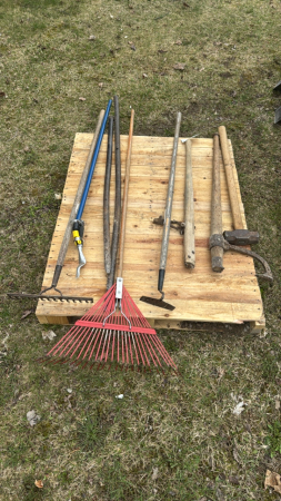 Lot of garden tools