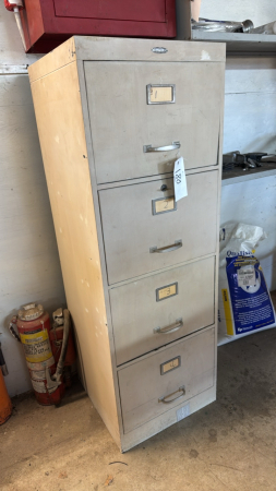 4 Drawer Filing Cabinet With Key