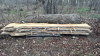 Lot of 4 White Ash Planks and Black Walnut Log - 4