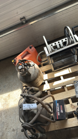 Hose Reel, Jerry Can, Milker Pail, Paint Gun, Etc.