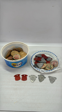 Quantity of Milk Bottle Caps, Milk Tokens