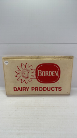 Plastic Borden Dairy Products Sign