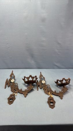 Pair of Matching Bracket lamp Swing Out Arms