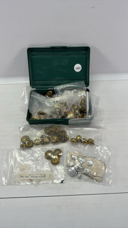 Large Quantity of Metal Uniform Buttons