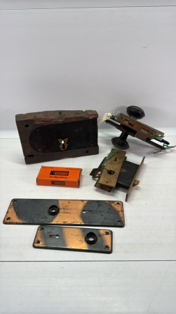 Tray Lot of Vintage Door Hardware
