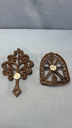 (2) Metal Trivets