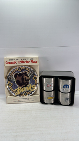 Mopar Coozie Set & Boston Bruins Collector Plate