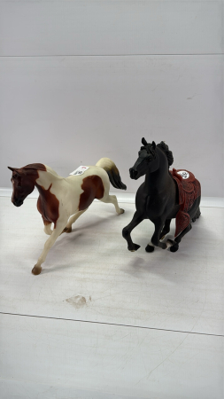 (2) Plastic Horse Figurines