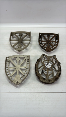 (4) Metal Trivets